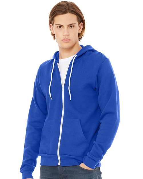 BELLA + CANVAS 3739 - Unisex Sponge Fleece Full-Zip Hoodie Sweatshirt