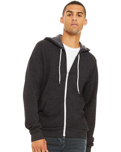 BELLA + CANVAS 3739 - Unisex Sponge Fleece Full-Zip Hoodie Sweatshirt