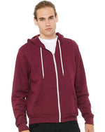 BELLA + CANVAS 3739 - Unisex Sponge Fleece Full-Zip Hoodie Sweatshirt
