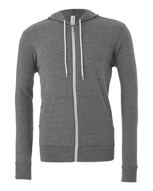 BELLA + CANVAS 3739 - Unisex Sponge Fleece Full-Zip Hoodie Sweatshirt