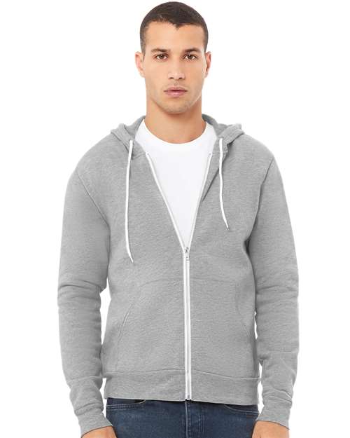 BELLA + CANVAS 3739 - Unisex Sponge Fleece Full-Zip Hoodie Sweatshirt