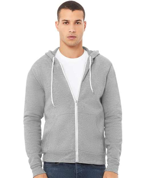 BELLA + CANVAS 3739 - Unisex Sponge Fleece Full-Zip Hoodie Sweatshirt
