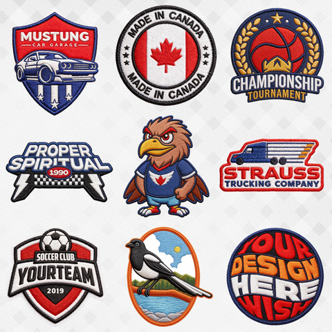 3D (Puff) Embroidered Patches