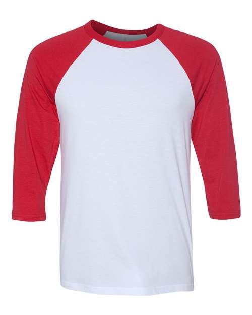 BELLA + CANVAS 3200 - Unisex Three-Quarter Sleeve Baseball Tee