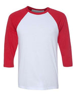 BELLA + CANVAS 3200 - Unisex Three-Quarter Sleeve Baseball Tee