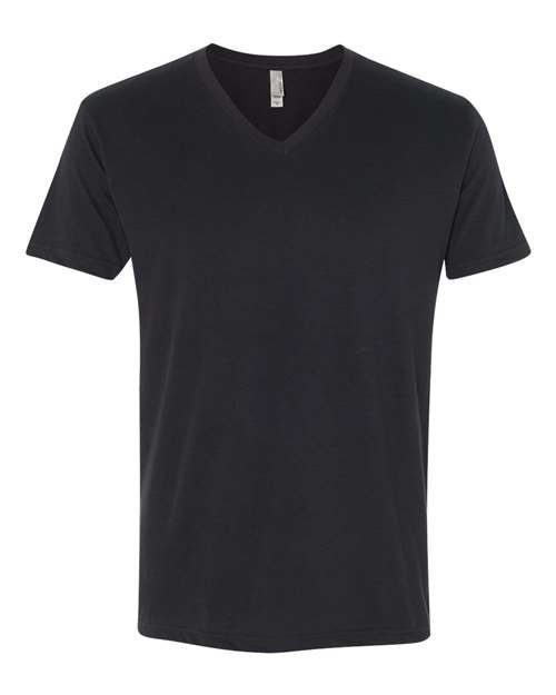 T-shirt à col en V suédé pour homme Next Level