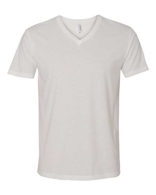 T-shirt à col en V suédé pour homme Next Level