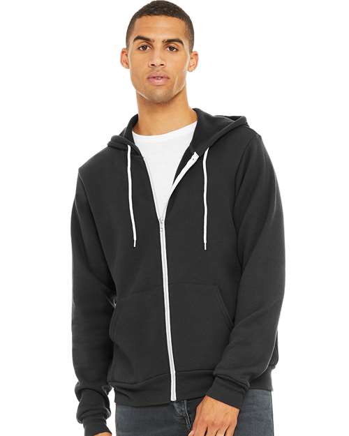 BELLA + CANVAS 3739 - Unisex Sponge Fleece Full-Zip Hoodie Sweatshirt