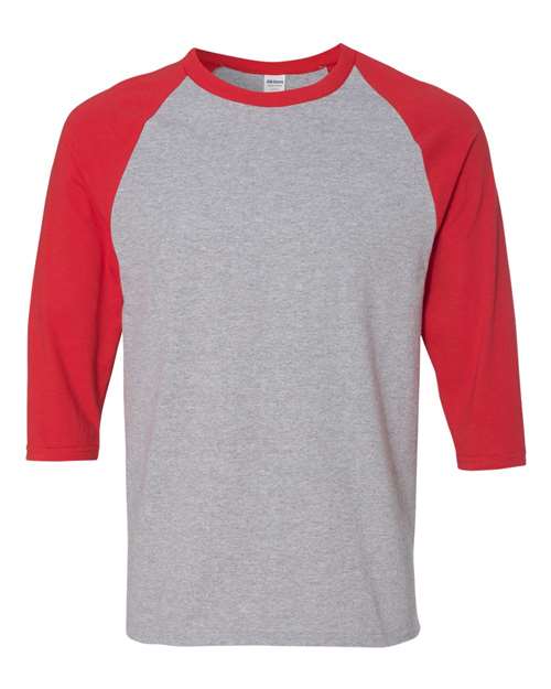 Gildan 5700 - Unisex Heavy Cotton™ Raglan Three-Quarter Sleeve T-Shirt