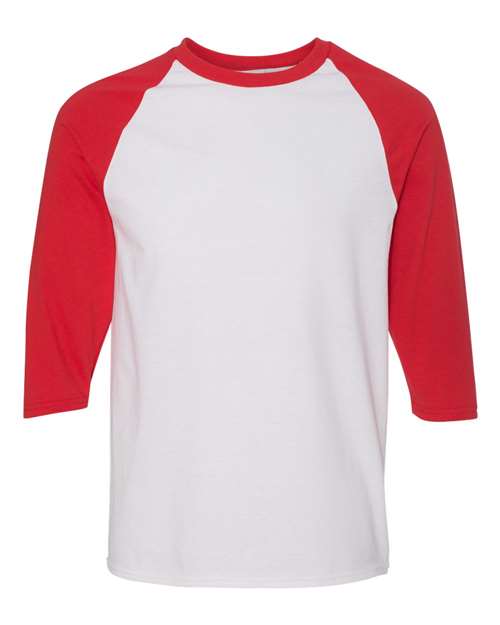 Gildan 5700 - Unisex Heavy Cotton™ Raglan Three-Quarter Sleeve T-Shirt