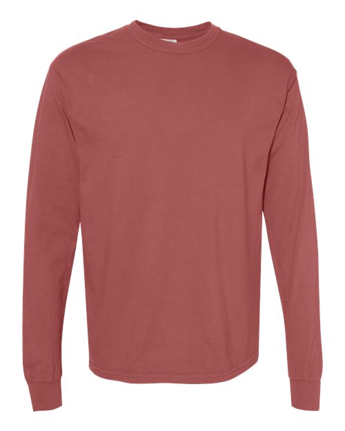 Comfort Colors 6014 - T-shirt unisexe à manches longues teint sur pièce en tissu épais