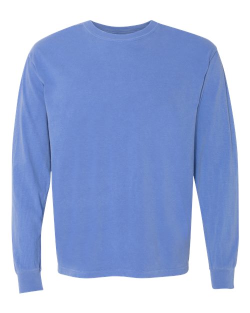Comfort Colors 6014 - T-shirt unisexe à manches longues teint sur pièce en tissu épais