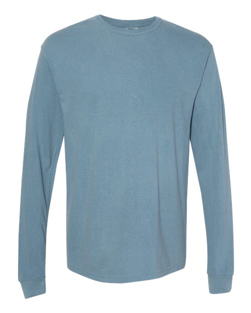 Comfort Colors 6014 - T-shirt unisexe à manches longues teint sur pièce en tissu épais