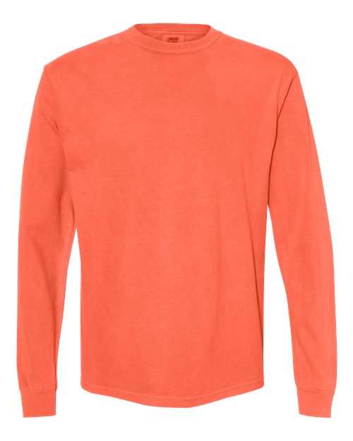 Comfort Colors 6014 - T-shirt unisexe à manches longues teint sur pièce en tissu épais