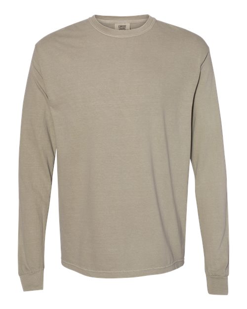 Comfort Colors 6014 - T-shirt unisexe à manches longues teint sur pièce en tissu épais
