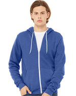 BELLA + CANVAS 3739 - Unisex Sponge Fleece Full-Zip Hoodie Sweatshirt