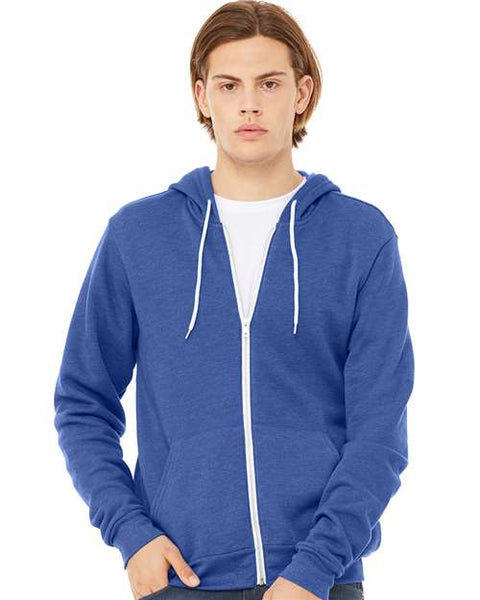 BELLA + CANVAS 3739 - Unisex Sponge Fleece Full-Zip Hoodie Sweatshirt