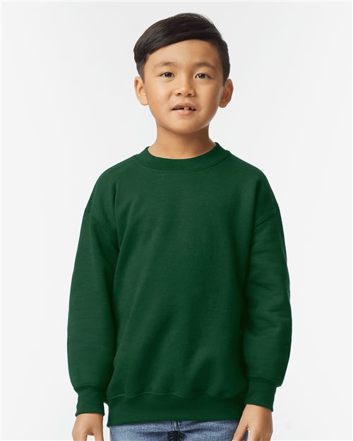 Gildan 18000B - Sweat-shirt ras du cou épais en molleton pour jeunes