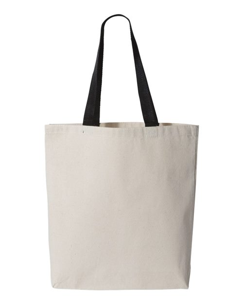 Sac fourre-tout en toile de 11L avec anses de couleur contrastée