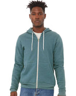 BELLA + CANVAS 3739 - Unisex Sponge Fleece Full-Zip Hoodie Sweatshirt