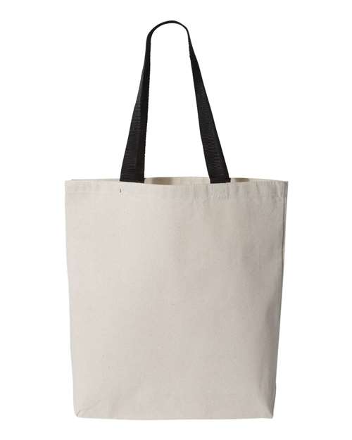 Sac fourre-tout en toile de 11L avec anses de couleur contrastée