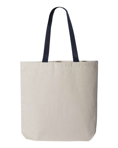 Sac fourre-tout en toile de 11L avec anses de couleur contrastée