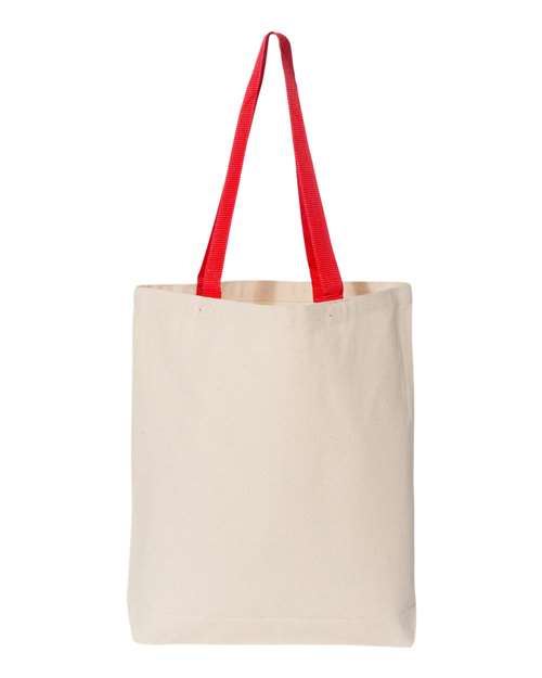 Sac fourre-tout en toile de 11L avec anses de couleur contrastée