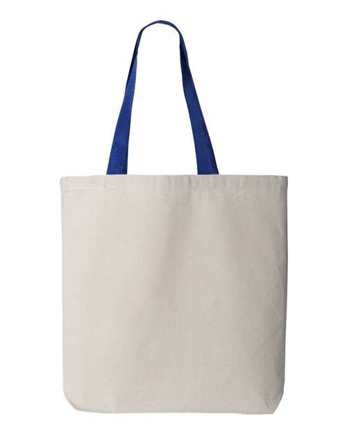Sac fourre-tout en toile de 11L avec anses de couleur contrastée