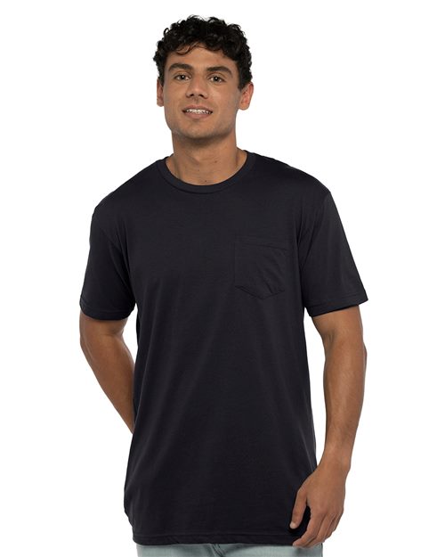 T-shirt à poche en coton unisexe Next Level