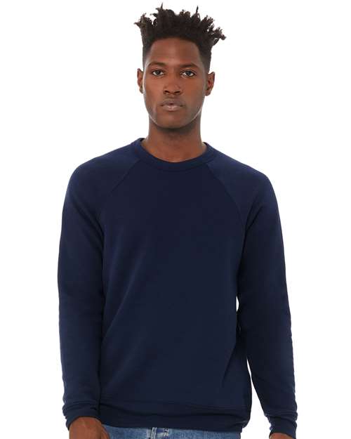 BELLA + CANVAS 3901 - Unisex Sponge Fleece Raglan Crewneck Sweatshirt