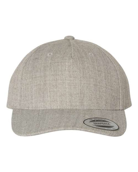 Premium Five-Panel Curved Bill Snapback Cap