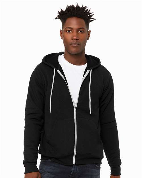 BELLA + CANVAS 3739 - Unisex Sponge Fleece Full-Zip Hoodie Sweatshirt