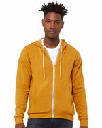 BELLA + CANVAS 3739 - Unisex Sponge Fleece Full-Zip Hoodie Sweatshirt