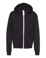 BELLA + CANVAS 3739Y - Youth Sponge Fleece Full-Zip Hoodie Sweatshirt
