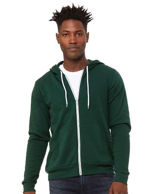 BELLA + CANVAS 3739 - Unisex Sponge Fleece Full-Zip Hoodie Sweatshirt