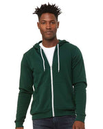 BELLA + CANVAS 3739 - Unisex Sponge Fleece Full-Zip Hoodie Sweatshirt