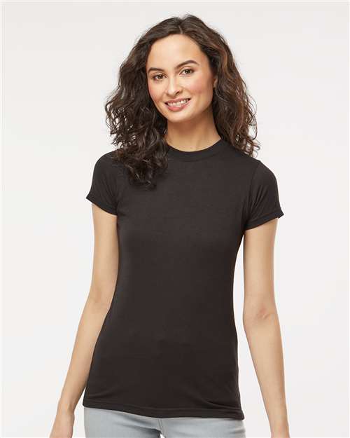 M&O 3540 - T-shirt de luxe mélangé pour femme