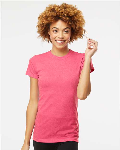 M&O 3540 - T-shirt de luxe mélangé pour femme