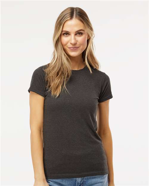 M&O 3540 - T-shirt de luxe mélangé pour femme