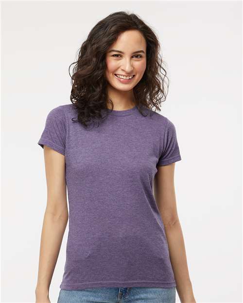 M&O 3540 - T-shirt de luxe mélangé pour femme