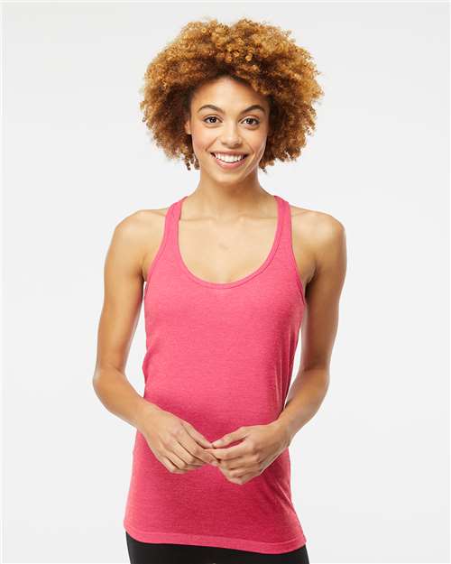 M&O 3590 - Débardeur dos nageur en tissu mélangé pour femme