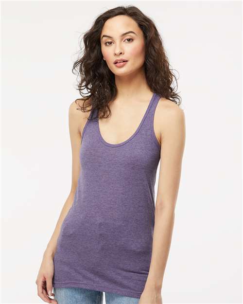 M&O 3590 - Débardeur dos nageur en tissu mélangé pour femme