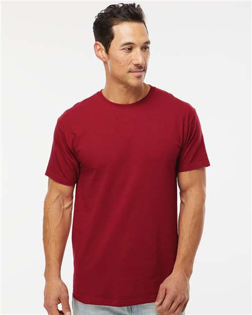 M&O 4800 - T-shirt doux au toucher pour hommes, couleur or