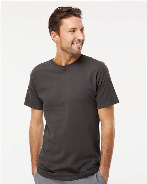 M&O 4800 - T-shirt doux au toucher pour hommes, couleur or