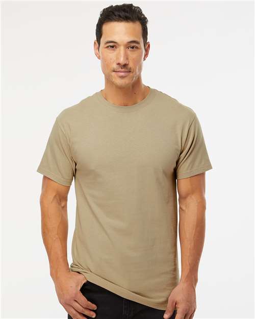 M&O 4800 - T-shirt doux au toucher pour hommes, couleur or