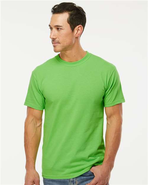 M&O 4800 - T-shirt doux au toucher pour hommes, couleur or