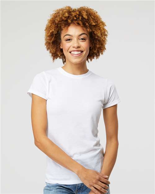 M&O 3540 - T-shirt de luxe mélangé pour femme