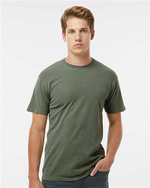 M&O 6500M - T-shirt unisexe teint sur pièce vintage