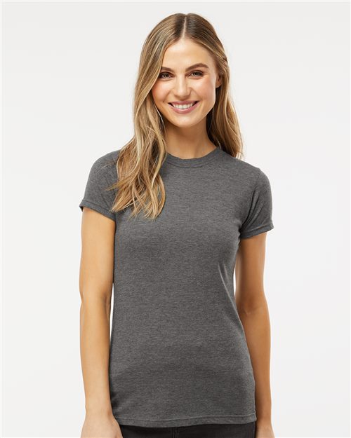 M&O 3540 - T-shirt de luxe mélangé pour femme