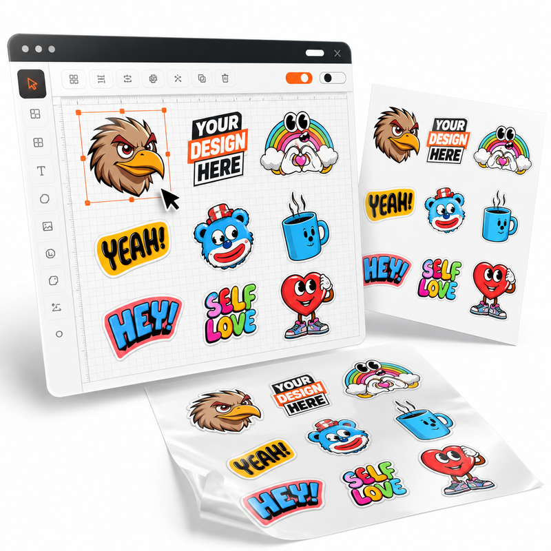 UV DTF Sticker Gang Sheet Builder - Option 2
